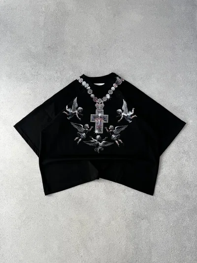 Remera Boxy “Chain Angel”