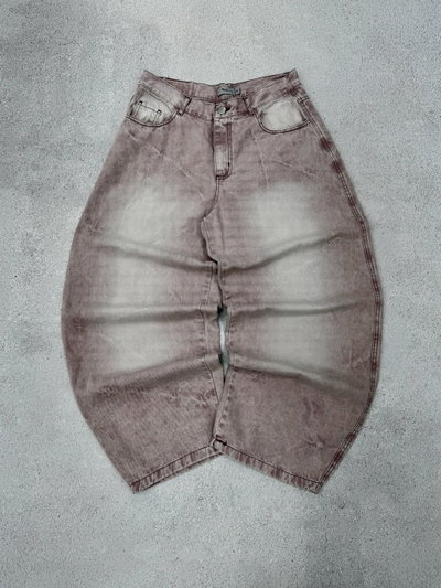 Jean Baggy Pinkfade Bordado 