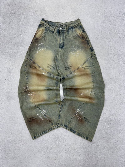 Jean Baggy Dirty Bordado 