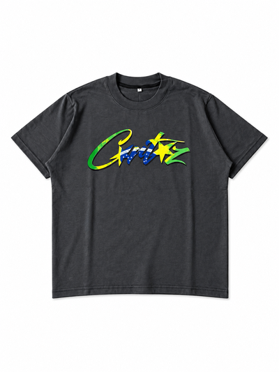 Remera “Cbrazl” Regular Gris topo 