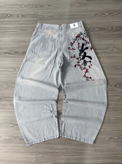 Jean Baggy Mitsu Bordado