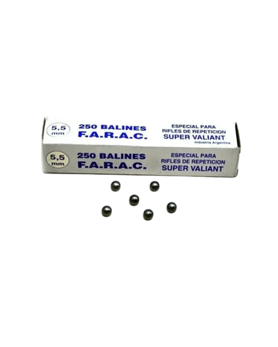 Balines FARAC Esféricos 5,5 mm x 250
