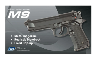 Pistola Airsoft ASG M92F 6 mm