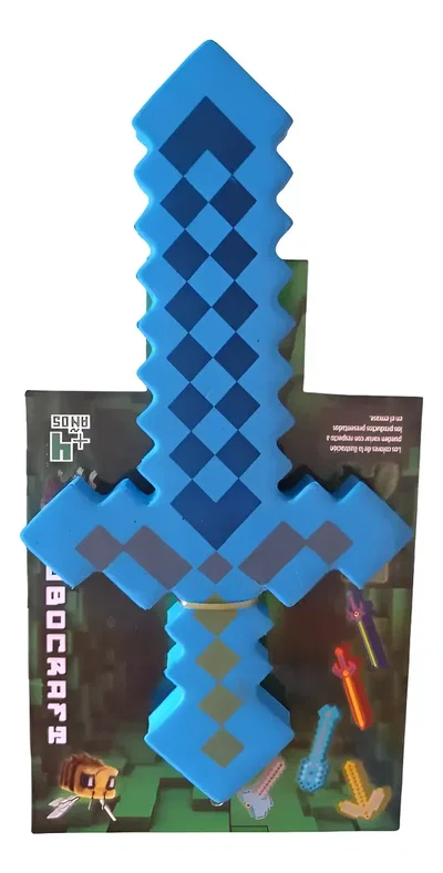 Combo 3 Herramientas Goma Eva Hacha Espada Pico Estilo Minecraft