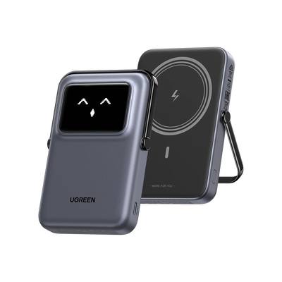 POWER BANK  INALAMBRICO MAGNETICO 10.000 mAh GRIS