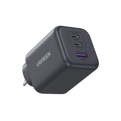 Cargador Ugreen 45W GaN 3 Puestos USB-C USB-A Cargar Rapida X527 65630