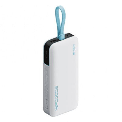 Power Bank Cargar Rapido CP24 20000mAh 40W Cable  Incorporado Blanco