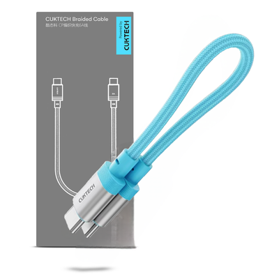 Cable USB-C Magnético 240W  (PD3.1) con E-Marker, carga ultra rápida 15CM Azul