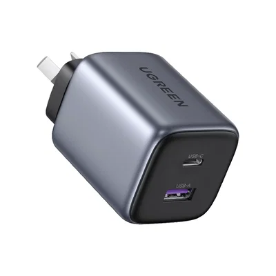 Cargador rápido nexode gan 35W ugreen 3.0 2 puertos