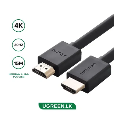 Cable HDMI macho a macho UGREEN de 15 metros, 4K a 30 Hz – HD104 – 10111