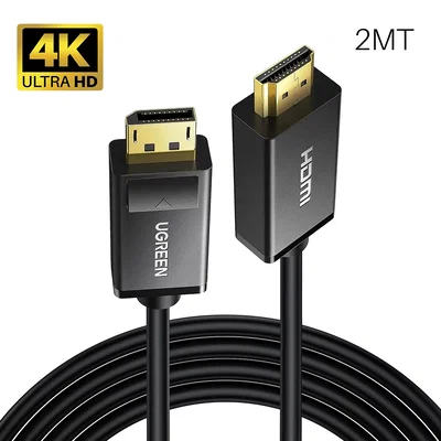 Cable Ugreen UG-10202 4K DisplayPort 1.2 macho a macho de 2M 