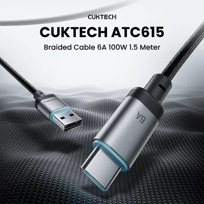 Cable USB-A a USB-C 100W  1.5M (PD3.0) con E-Marker, Carga  rápida, transmisión de datos