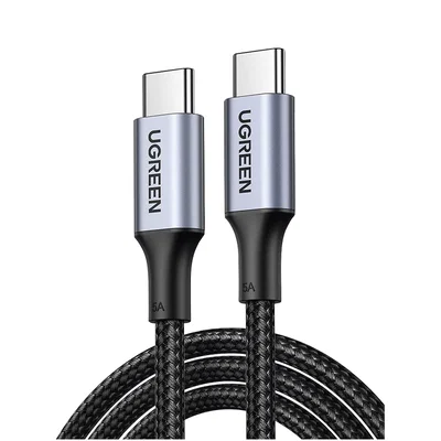 Cable Ugreen Carga Rápida USB-C a USB-C 100W 1M  Apple Iphone Negro 70427
