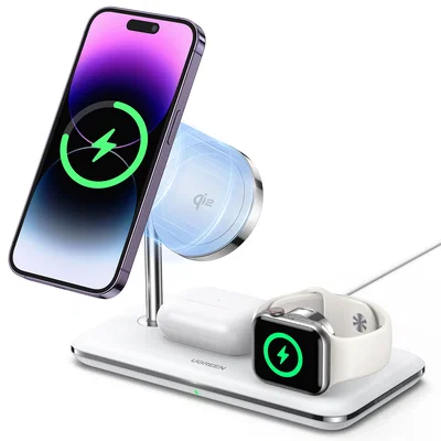 Estacion Carga Inalambrica 3 En 1 Ugreen iPhone Apple Watch