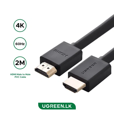 Cable HDMI UGREEN de 2 metros, 4K a 60 Hz, macho a macho – HD104 – 10107 