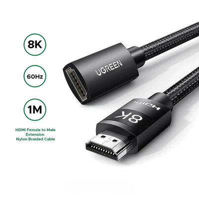 UGREEN Cable de extensión HDMI 8K 10K Cable 2.1 macho a hembra  alta velocidad 4K 40447  