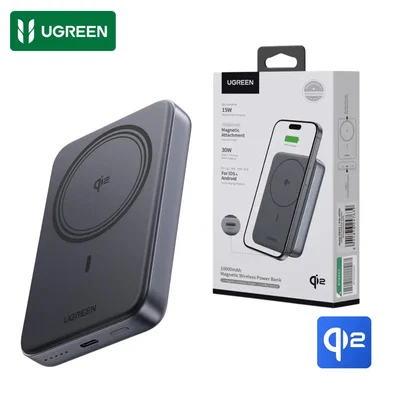 POWER BANK INALAMBRICO MAGNETICO 10.000 mAh 30W GRIS