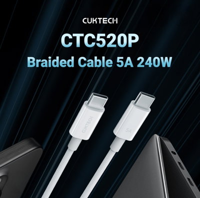 Cable USB-C 240W 2M (PD3.1) con  E-Marker, Carga ultral rápida,  transmisión de datos 