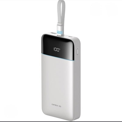 Power Bank Cargar Rapido No. 25 SE 25000mAh 120W Cable  Incorporado Blanco