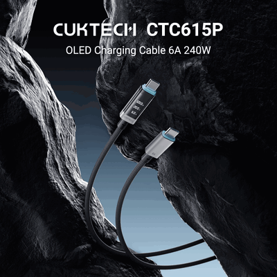 Cable USB-C 240W 1.5M (PD3.1) con  E-Marker y pantalla OLED,  carga ultra rápida datos 