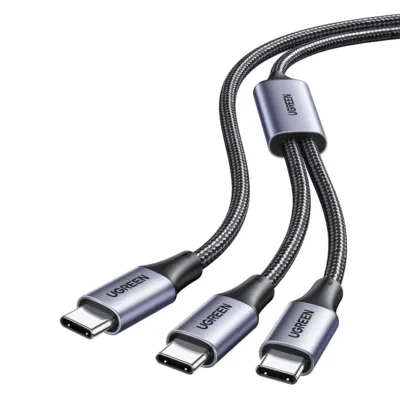Cable de carga UGREEN de 1.5M 100W 2en1 USB-C a doble USB-C, 5 A máx. PD – US561 – 35087