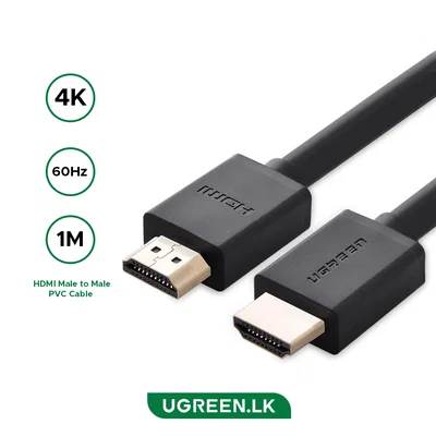 Cable HDMI macho a macho UGREEN de 1 metro, 4K a 60 Hz – HD104 – 10106 