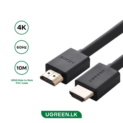 Cable HDMI UGREEN de 10M alta velocidad con Ethernet 4K UHD audio y vídeo 1080P HDTV 10110