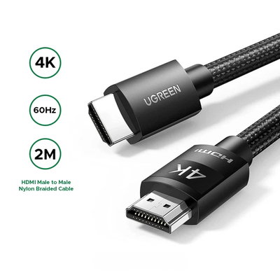 Cable HDMI UGREEN de 2 metros, 4K a 60 Hz macho a macho HD119 40101 