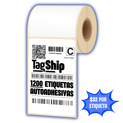 1200 Etiquetas [4 Rollos]