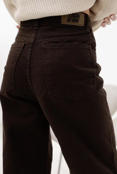 Jeans Wide Leg Chocolate