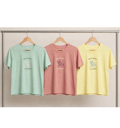 Remeras "Life is better at the Beach"