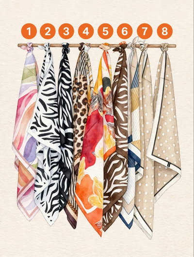 Pañuelos de Seda Estampados