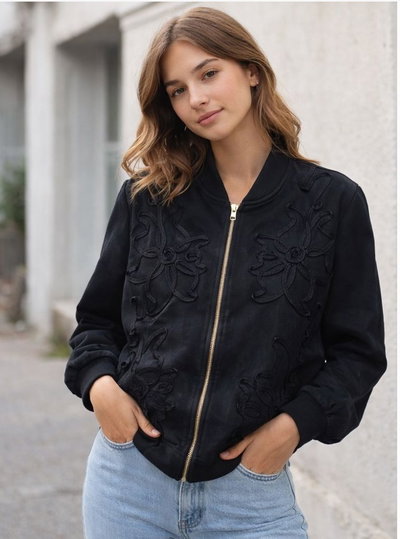 Campera Bomber Bordada