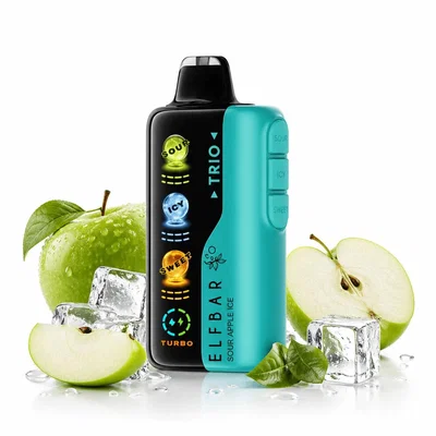 ELFBAR TRIO 40K - SOUR APPLE ICE