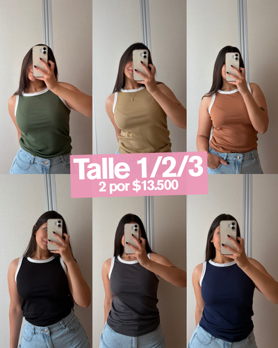 PACK X2 MUSCULOSAS