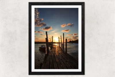 El muelle del atardecer