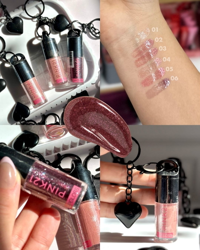 Gloss charm blackheart - Pink 21
