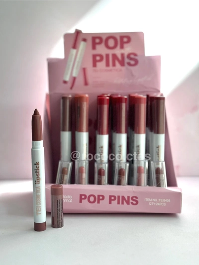 Labial cremoso retráctil pop pins - TEI
