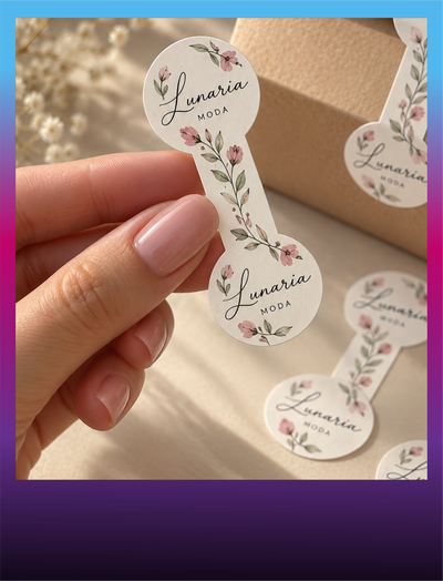 Stickers Cierra Bolsas 3x8cm