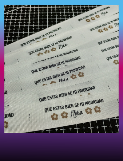 Etiquetas de Saten Opacas 20mm