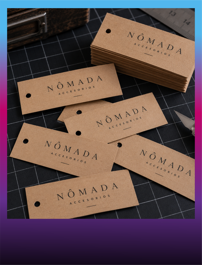 100 Tag Papel Kraft 5x7