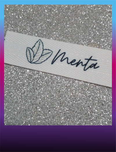 100 Etiquetas de cinta hilera polyester 20mm