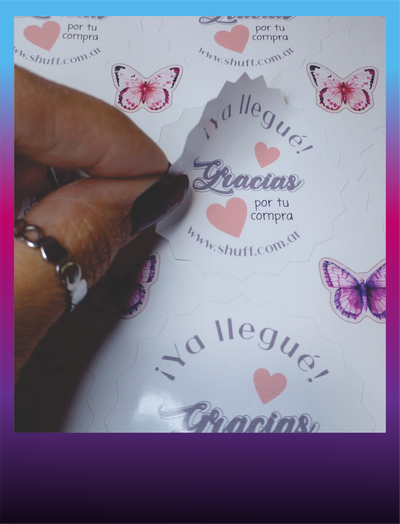 Sticker Cierrabolsa Redondo 6cm PICOS