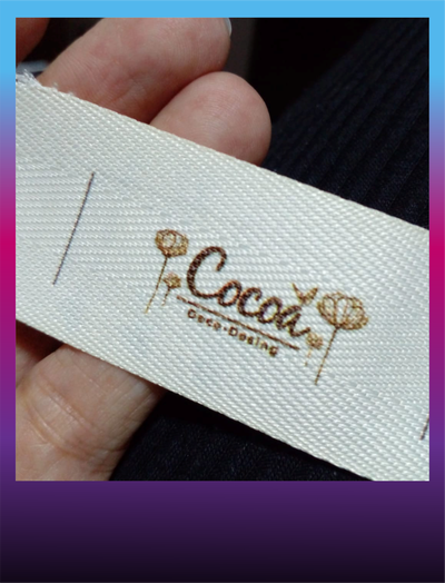 100 Etiquetas de cinta hilera polyester 40mm