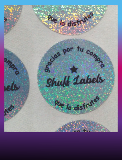 Sticker holográficos redondos 3cm