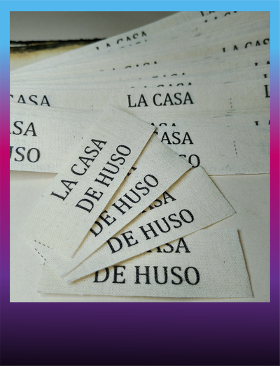 Etiquetas de lienzo de 2cm