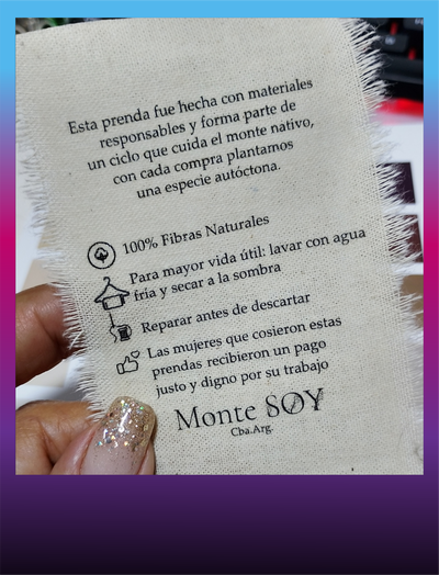 Etiquetas de Lienzo 7x10cm - DESLFECADO