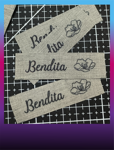 ETIQUETA CORDURA MELANGE - 2x7cm