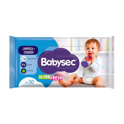 Toallitas babysec ultra fresh 50u