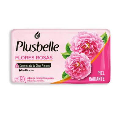 Jabon tocador Plusbelle Flores Rosas 120g